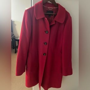 Banana Republic red wool coat XL